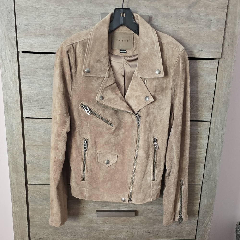 Blank NYC French Taupe Suede Jacket - M - Picture 4 of 6